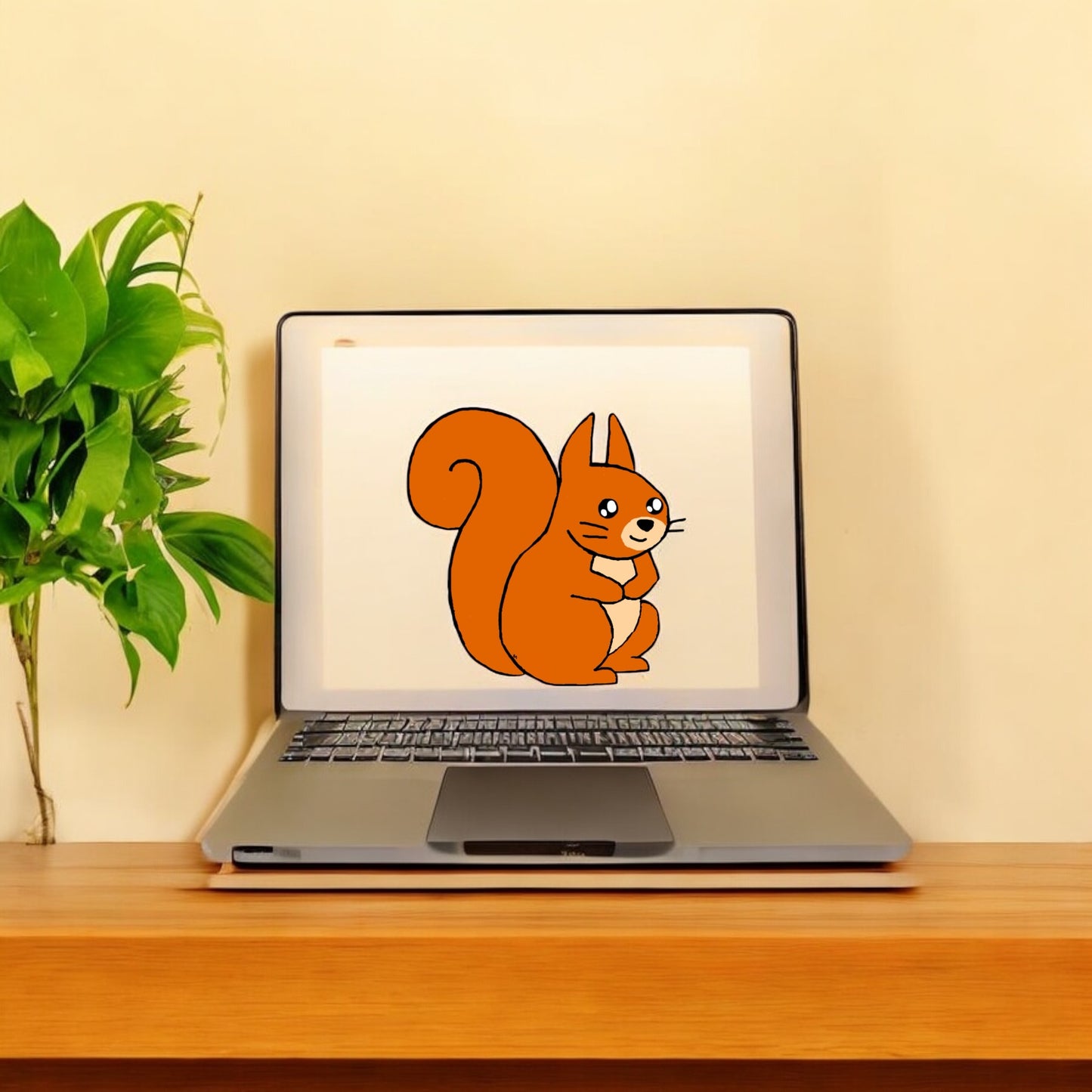 Patch The Self Conscious Squirrel Sticker