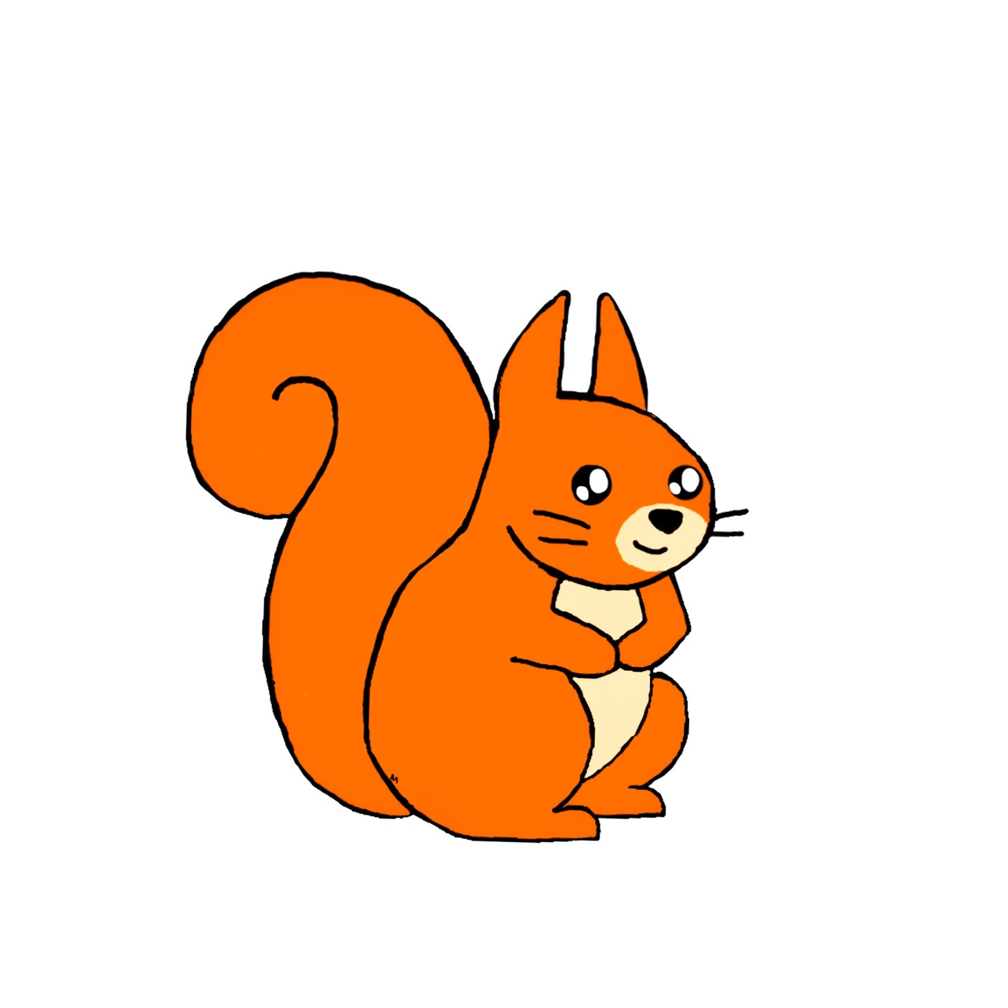 Patch The Self Conscious Squirrel Sticker
