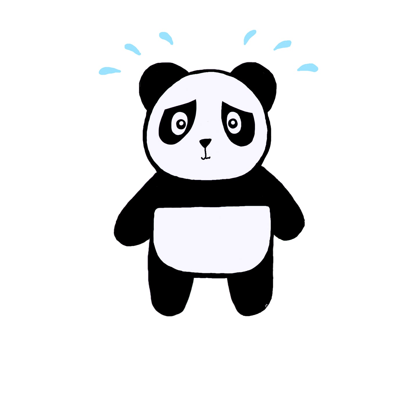 Mac The Anxious Panda Sticker
