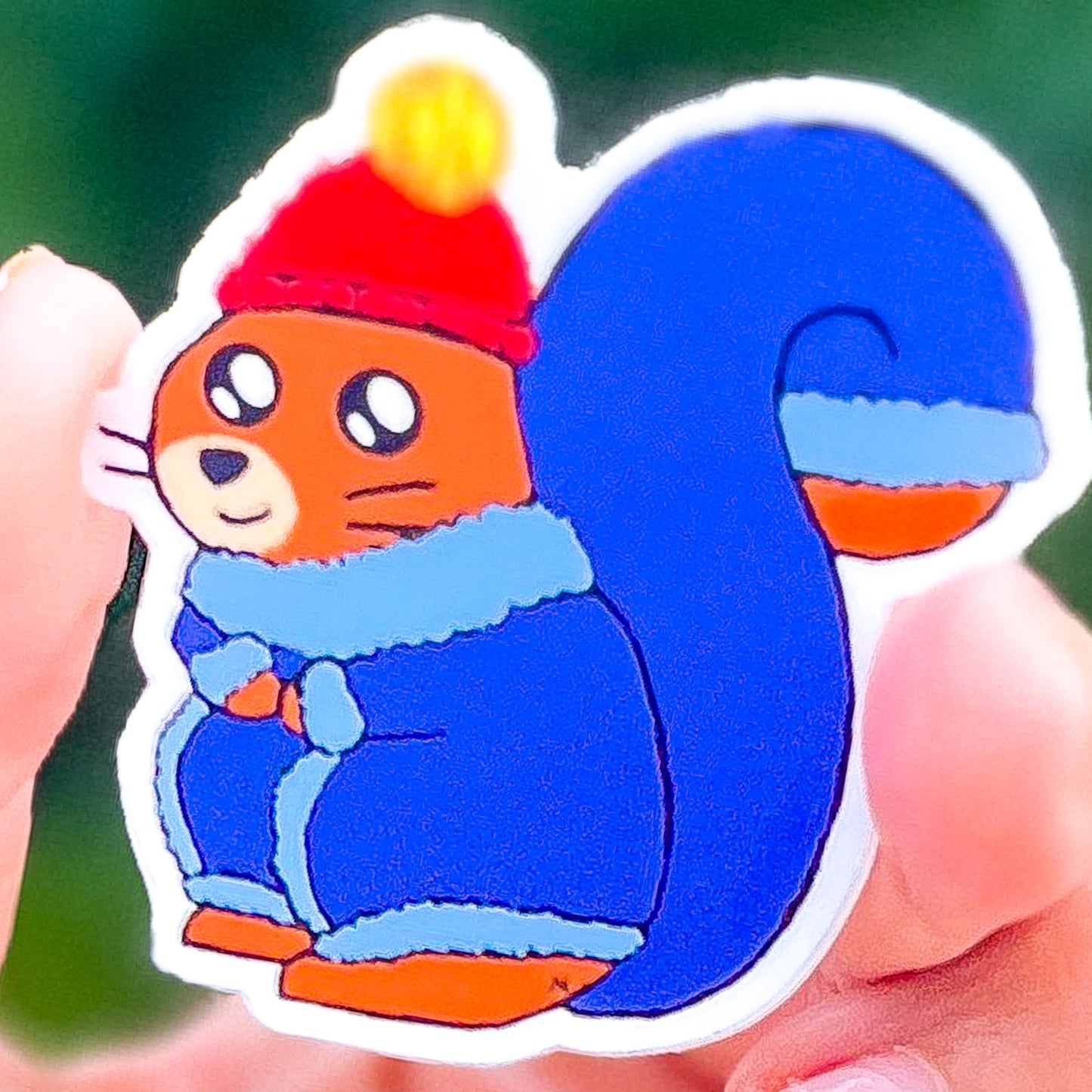 Bundles the Cozy Squirrel Sticker