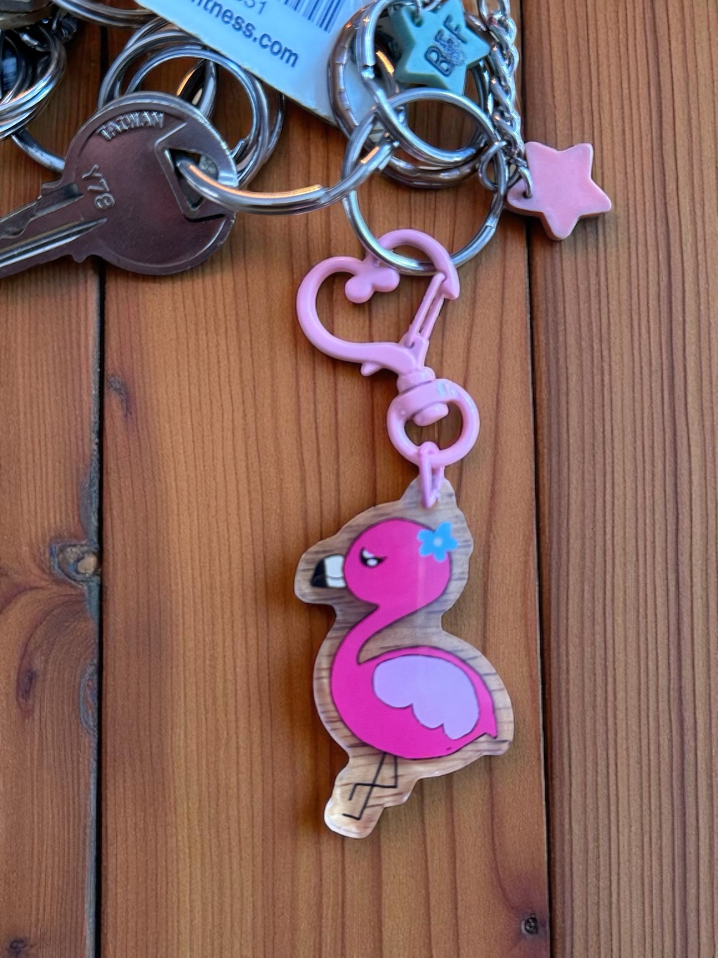 Lily the Flamingo – Keychain