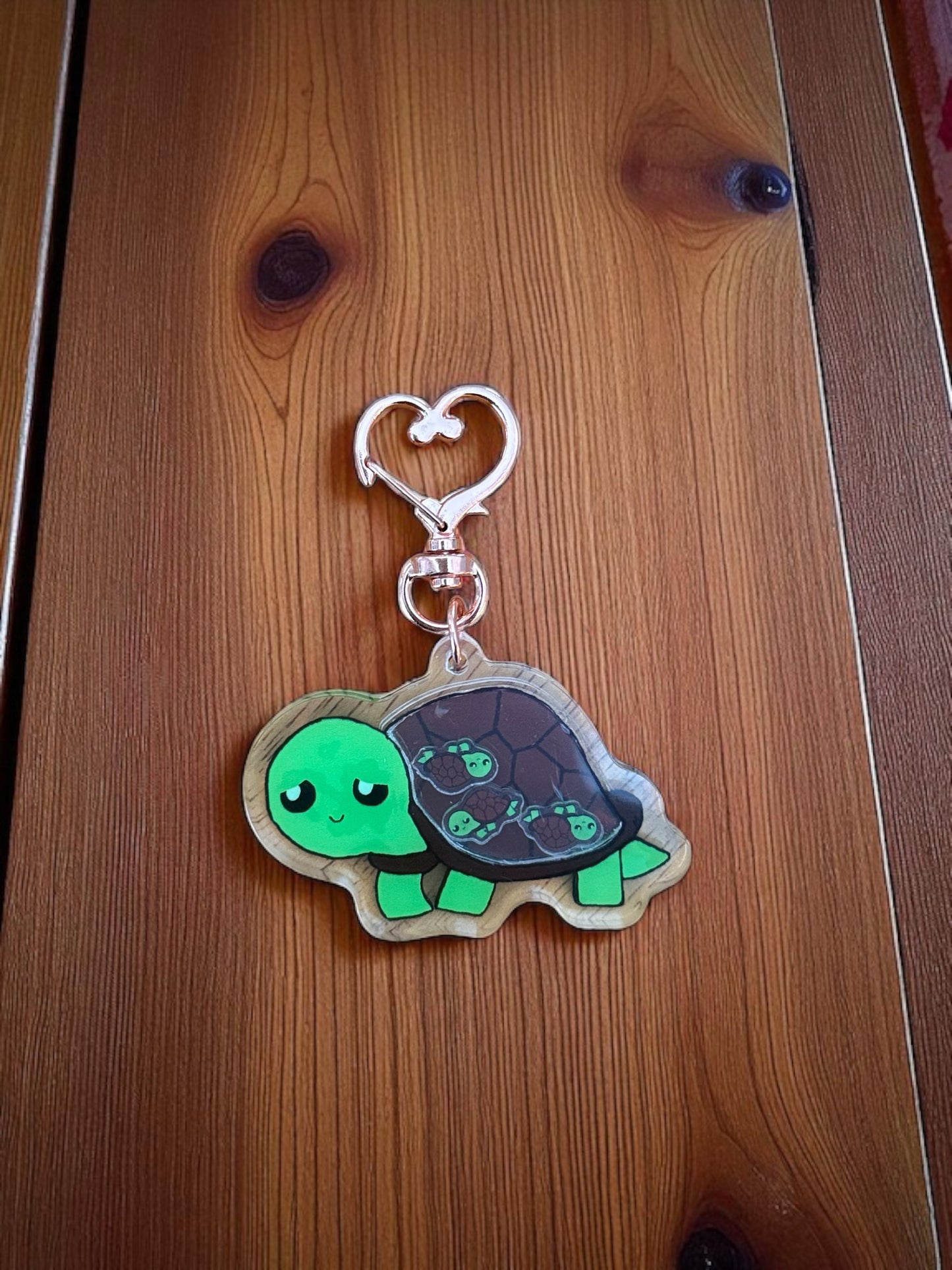 Siloh the Turtle – Shaker Keychain