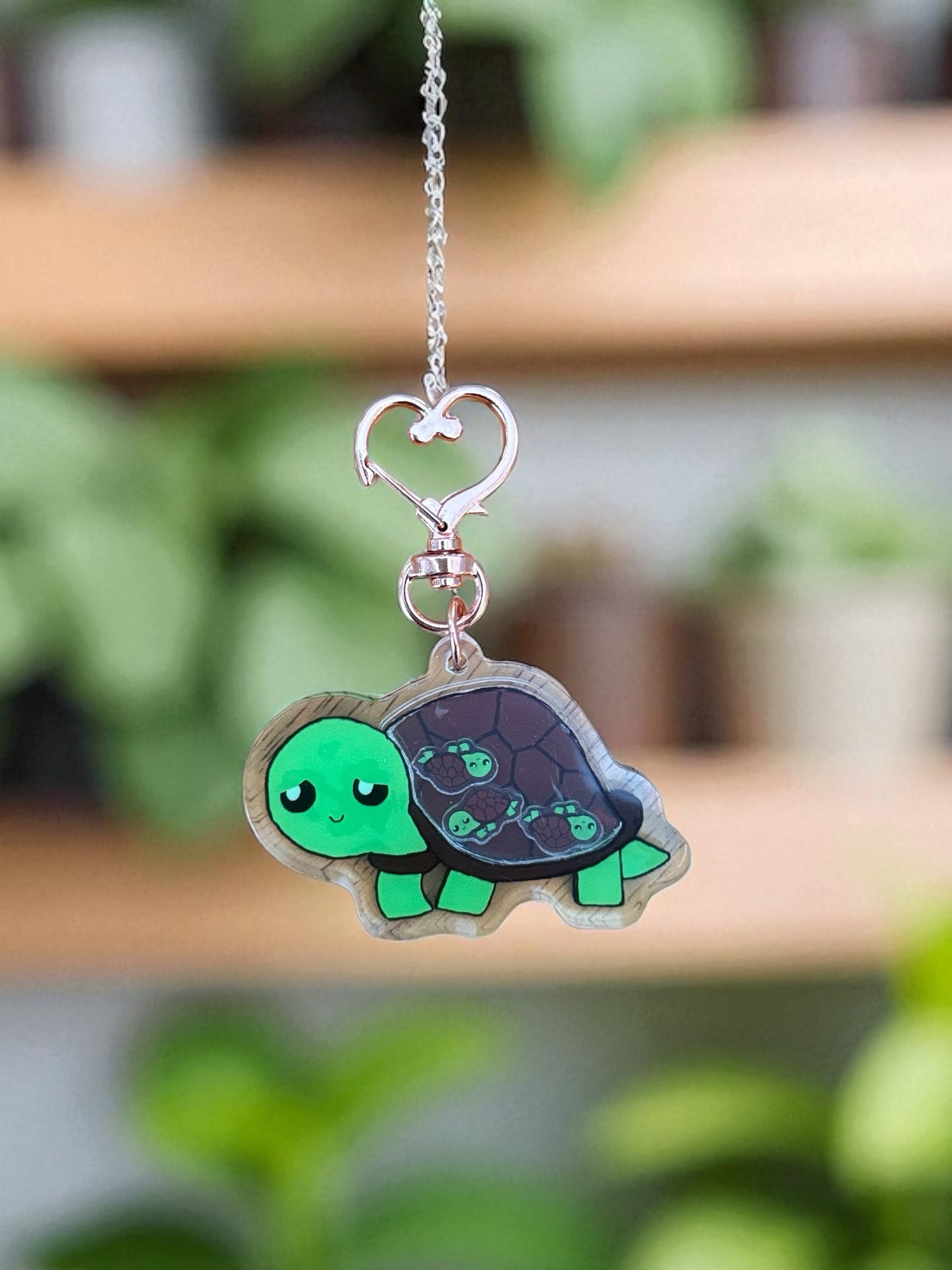 Siloh the Turtle – Shaker Keychain
