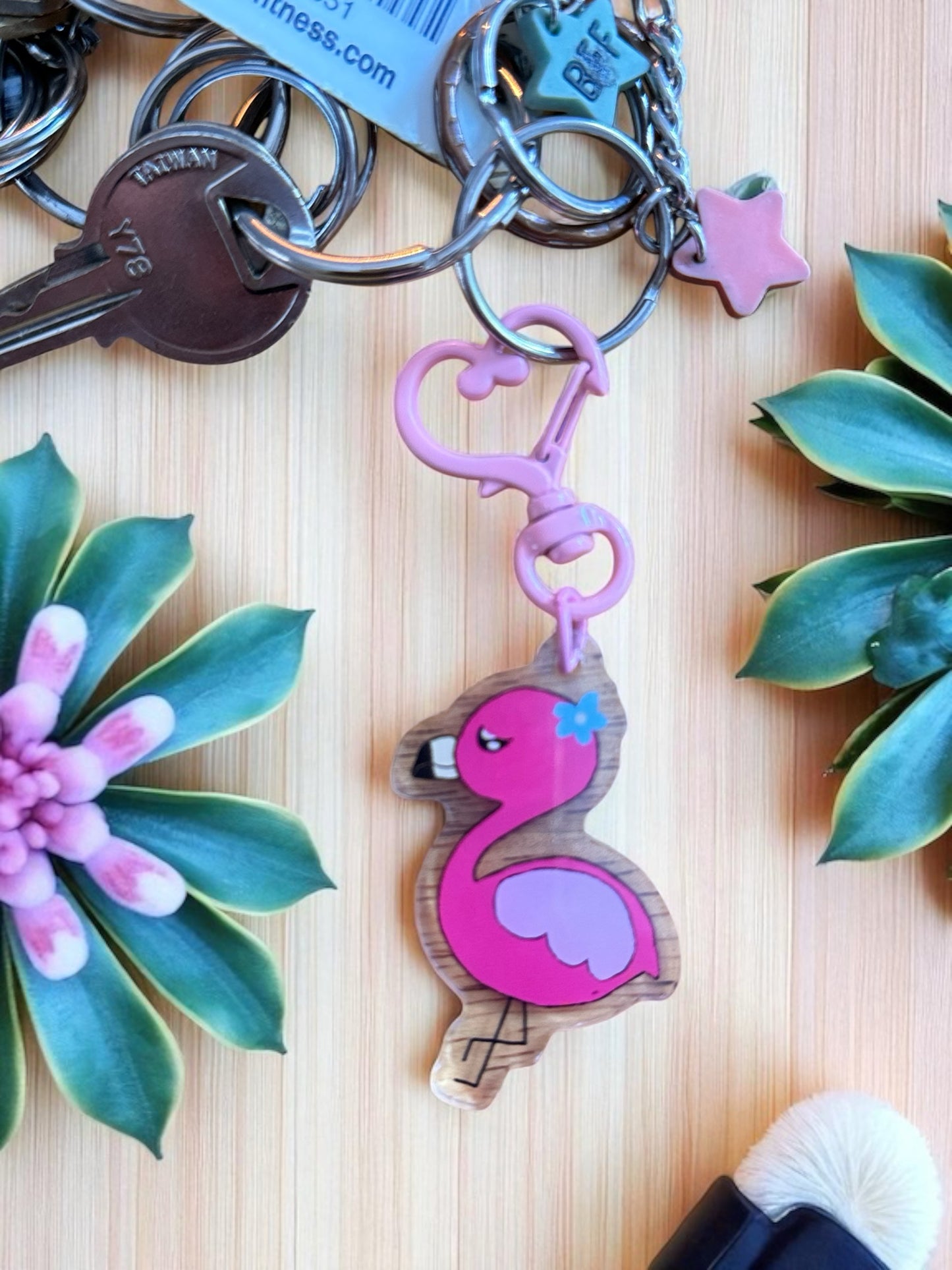Lily the Flamingo – Keychain