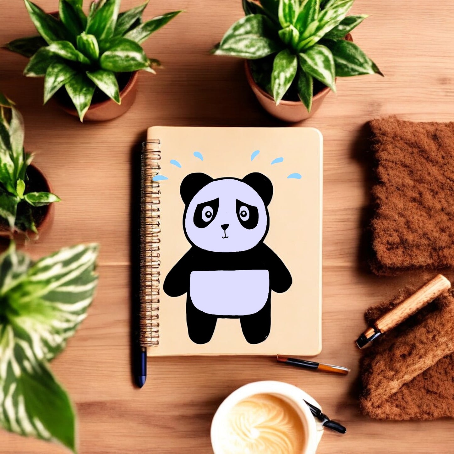 Mac The Anxious Panda Sticker