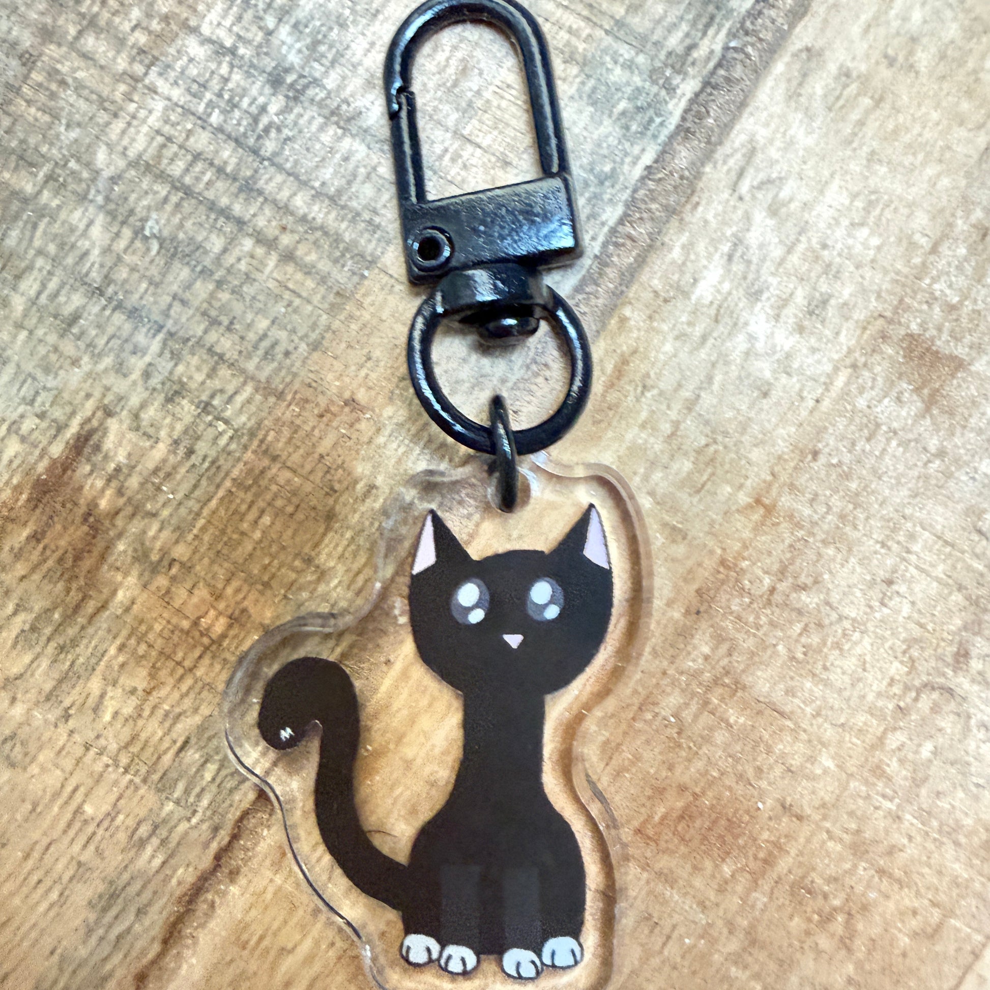 Crees the Fearful Cat emotion story keychain for kids | Safe Space Oasis