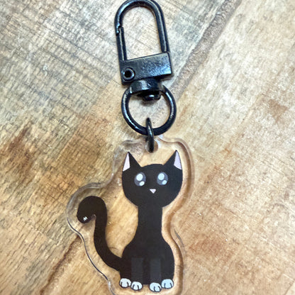 Crees the Fearful Cat emotion story keychain for kids | Safe Space Oasis