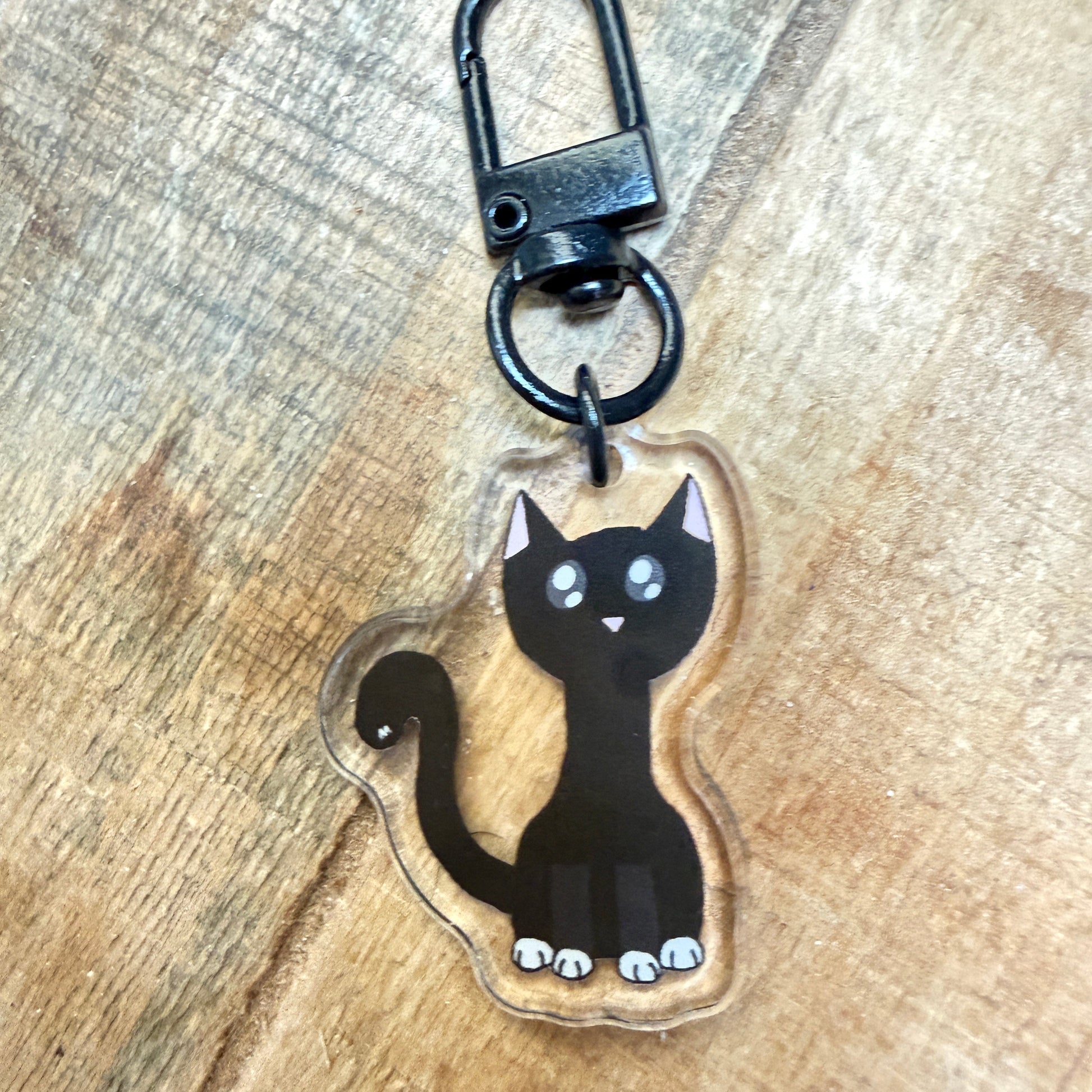 Crees the Fearful Cat emotion story keychain for kids | Safe Space Oasis