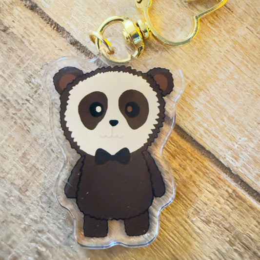 Cocoa The Dejected Spectacled Bear Keychain