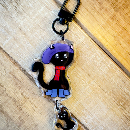 Style the Perfectionist Cat emotion story keychain for kids | Safe Space Oasis