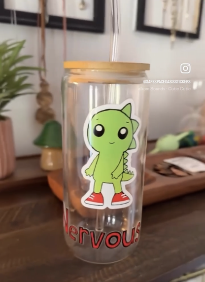 Damon The Nervous Sticker