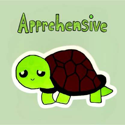 Siloh The Apprehensive Turtle Sticker