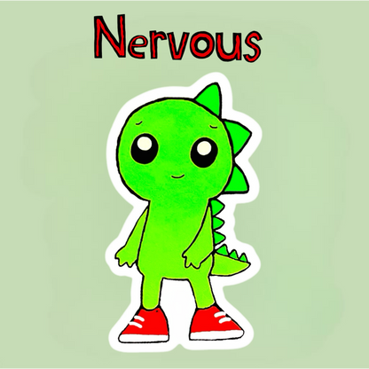 Damon The Nervous Sticker