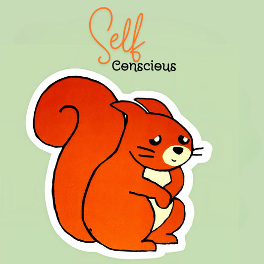 Patch The Self Conscious Squirrel Sticker