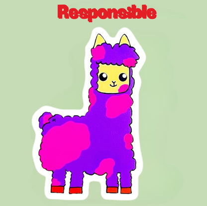 Gelatin the Over Responsible Sticker