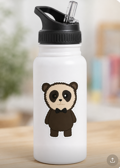 Cocoa - The dejected Spectacled Bear with Heterochromia Sticker
