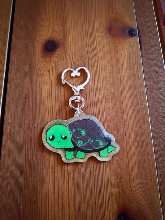 Siloh the Turtle – Shaker Keychain