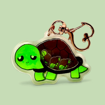 Siloh the Turtle – Shaker Keychain