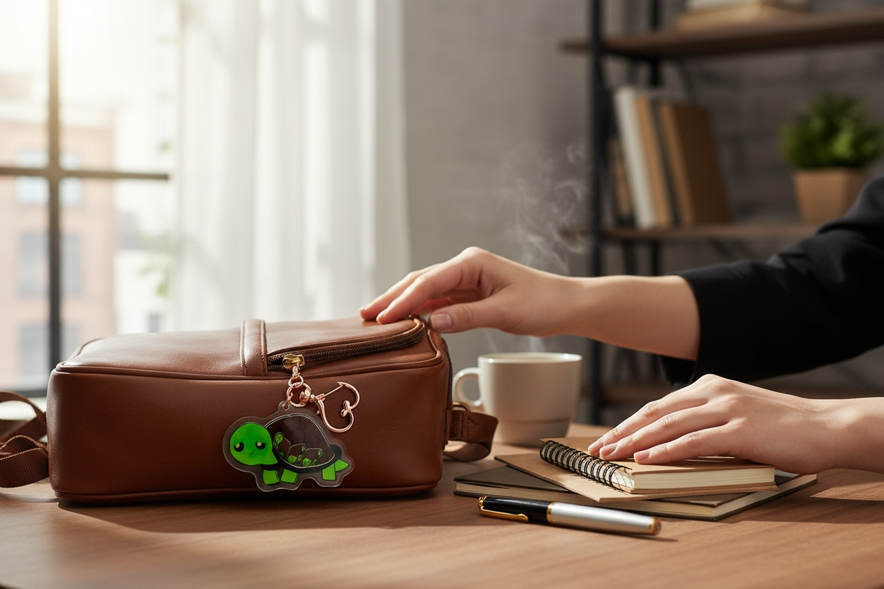 Siloh the Turtle – Shaker Keychain