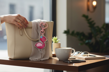 Lily the Flamingo – Keychain