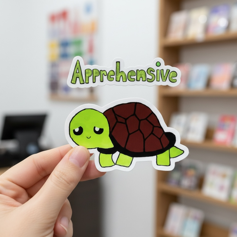 Siloh The Apprehensive Turtle Sticker